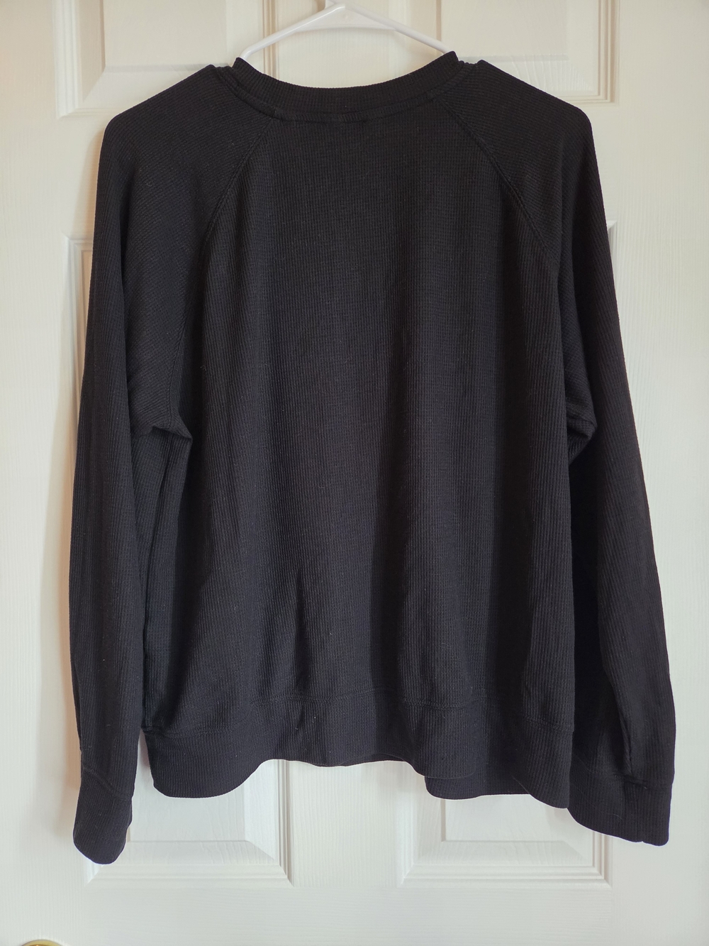 Peloton Black Waffle Knit Sweatshirt Jogger Lounge Set Size L - Picture 4 of 7